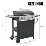30-Inch 4-Burner Stainless Steel Propane Grill