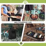 Portable Camp Utensil Organizer with Towel Holder