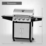 Master Cook 4-Burner Outdoor Propane Grill