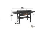36" 4-Burner Propane Griddle with Hard Cover