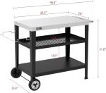 Royal Gourmet PC3404S Outdoor Grilling Prep Table