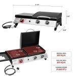 Royal Gourmet 3-in-1 Portable Gas Griddle