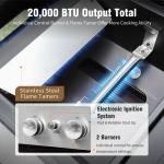 2-Burner Gas Grill and Griddle Combo