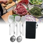 6-Piece Camp Cooking Utensil Set for Grilling