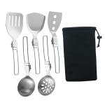 6-Piece Camp Cooking Utensil Set for Grilling