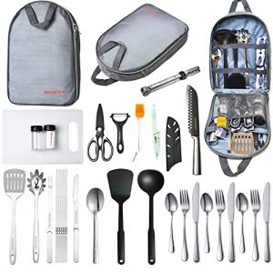 Portable Camping Cooking Utensils Set for Grilling