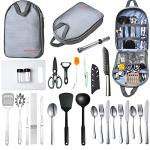 Portable Camping Cooking Utensils Set for Grilling