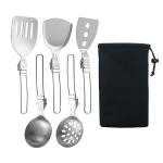 6-Piece Camp Cooking Utensil Set for Grilling