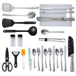 Portable Camping Cooking Utensils Set for Grilling