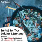 Titanium Multi Utensil Set: Tongs, Spork, Spatula