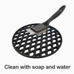 12-Inch Round Porcelain-Coated Cast Iron Grate