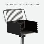Heavy Duty In-Ground Charcoal Grill with Swivel
