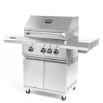 Victory 3-Burner Propane Gas Grill with Side Burner