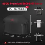 55-Inch Heavy Duty Waterproof Grill Cover