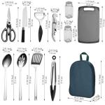 10-Piece Outdoor Cooking and Grilling Utensil Set