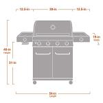 Monument Grills 4-Burner Propane Gas Grill with Sear
