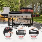 Royal Gourmet 4-Burner Propane Grill and Griddle Combo