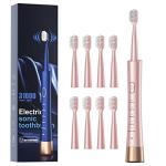 Sonic Electric Toothbrush with 8 Brush Heads, Pink