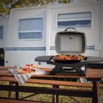 Portable 11500 BTU Tabletop Gas Grill with Shelves