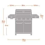 Monument 6-Burner Propane Grill with Side Burner