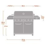 Monument Grills 6-Burner Stainless Propane Grill