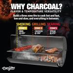 Char-Griller Pro Deluxe Charcoal Barrel Grill