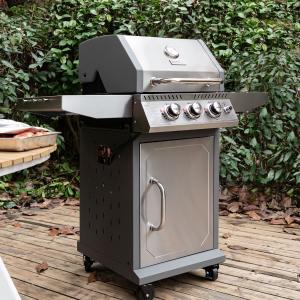 Royal Gourmet 3-Burner Propane Grill with Side Tables