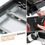 Royal Gourmet 18-Inch Portable Propane Griddle