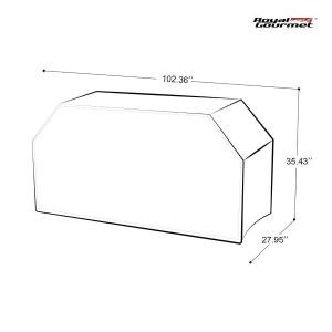 Royal Gourmet 102-Inch UV Water Resistant Grill Cover