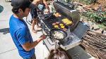 Monument 6-Burner Propane Grill with Side Burner