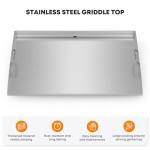 36" Stainless Steel Flat Top Griddle Grease System