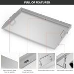 36" Stainless Steel Flat Top Griddle Grease System