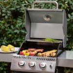 Royal Gourmet 3-Burner Propane Grill with Side Tables