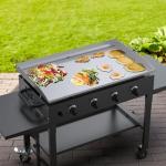 36" Stainless Steel Flat Top Griddle Grease System