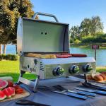 NXR 3 Burner Portable Gas Grill for Camping