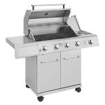 Monument Grills 4-Burner Propane Gas Grill with Side Burner