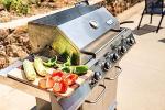 Monument Grills 4-Burner Propane Gas Grill with Side Burner