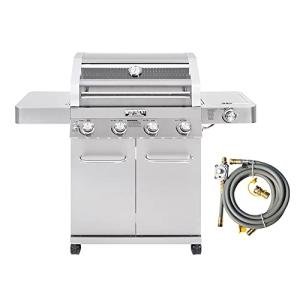 Monument Grills 4-Burner Natural Gas Grill Combo