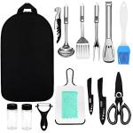 15-Piece Portable Camping Cooking Utensils Set