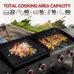 Royal Gourmet 4-Burner Propane Grill and Griddle Combo