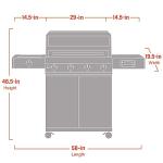 Monument Grills 4-Burner Propane Grill Cart