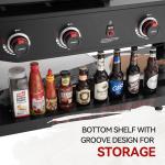 Royal Gourmet 4-Burner Propane Grill and Griddle Combo