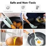 15-Piece Silicone Camping Utensils Set in Green