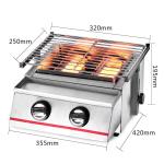 Stainless Steel 2-Burner Tabletop Gas Grill