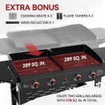 Royal Gourmet 4-Burner Propane Grill and Griddle Combo