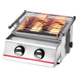 Stainless Steel 2-Burner Tabletop Gas Grill