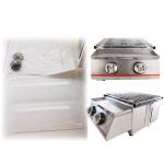 Stainless Steel 2-Burner Tabletop Gas Grill