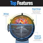 EasySpin Charcoal Grill Cooking Grate for Weber
