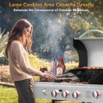 Propane Grill with 3 Burners and Side Burner