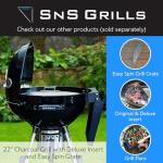 EasySpin Charcoal Grill Cooking Grate for Weber
